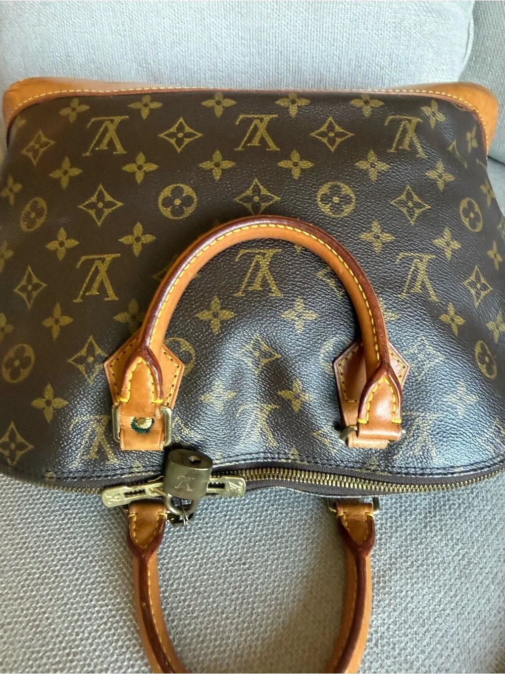 Louis Vuitton Brown Monogram Alma PM Tote Bag LV
